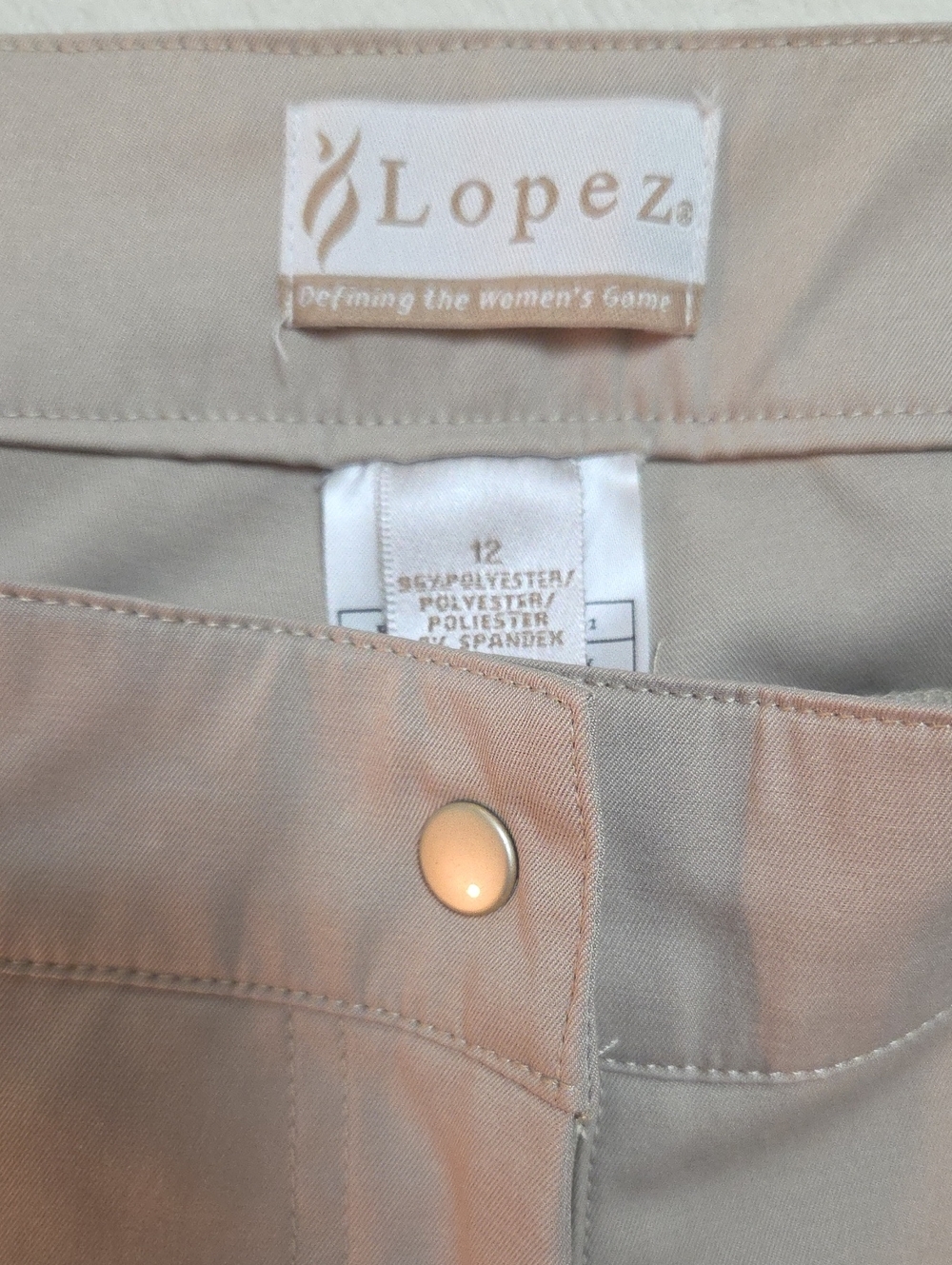 Women's Straight Leg Pants in Light Tan